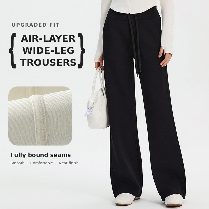 Women’s High-Waist Wide-Leg Casual Trousers