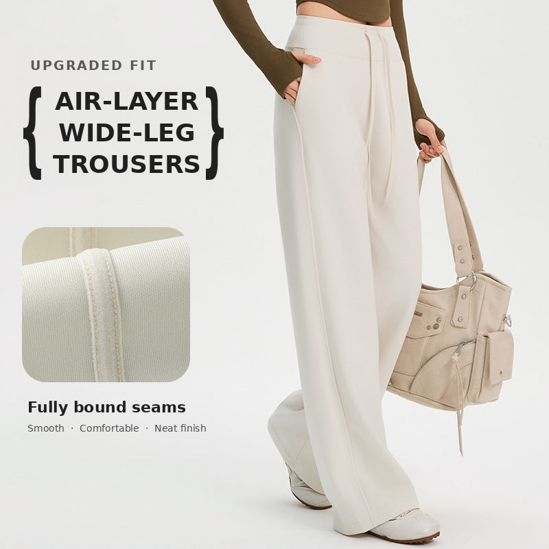 Women’s High-Waist Wide-Leg Casual Trousers
