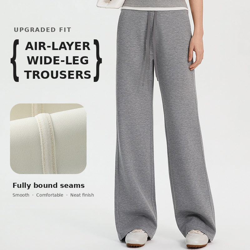 Women’s High-Waist Wide-Leg Casual Trousers
